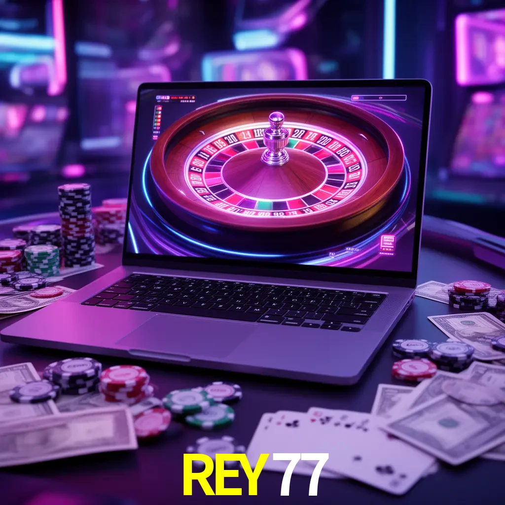 Centro móvil REY77 con casino, cajero, bonos, app y acceso de cuenta para México